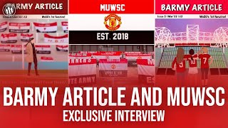 Get To Know More About The Man United Women's Supporters Club & Barmy Article🔥| Exclusive Interview