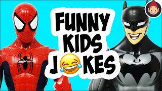 Funny Kids Jokes Told By Spider-Man & Batman