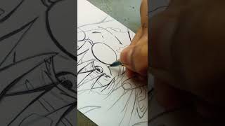 drawing gojo saturo 🤩🤩🤩 #shortsvideo #art #artist #trending #anime #draw #jjk #gojo #shorts