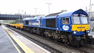 66727 'Maritime One' 6E20 Toton to Doncaster on 11/07/2023