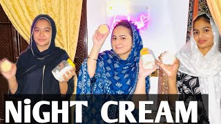 NiGHT CREAM Routine-Step by step Night Time Skincare Routine-whitening cream 😍￼