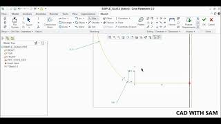 Making Simple Glass in CREO using revolve command in sheet metal