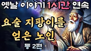 뭐든 다 이뤄주는 신비한 지팡이!? '요술 지팡이를 얻은 꼬부랑 할아버지' 등 2편🌛중간광고 없는 옛날이야기 1시간 연속/설화, 민담/오디오북/잠잘때듣는/책 읽어주는 남자