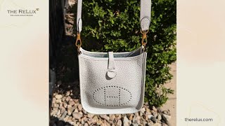 Hermès 2023 New White Clemence Evelyne TPM Mini Crossbody | The Relux