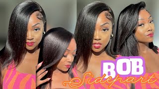 Summer Hair Goals: Side Part Bob Made Simple! Wear & GO Wig Ft. Unice hair