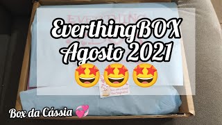 🎉 EverthingBOX Agosto 2021 😍 linda e recheada como sempre 🥰 veio até acessórios 🤩 ameeeeei 💖 Shopee