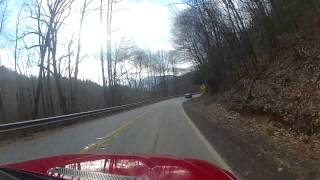 Driving down from the top of Brasstown Bald