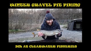 WINTER GRAVEL PIT PIKING AT CLEARWATER FISHERIES