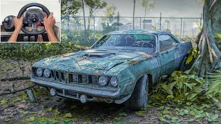 Rebuilding PLYMOUTH CUDA 426 HEMI (1500HP) - Forza Horizon 5 | Logitech g29 Gameplay