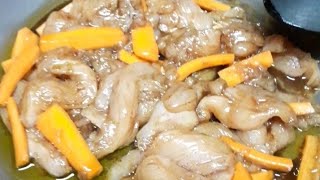 How to make cooking rice with chicken breast and carrots...with lettuce.