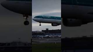 Aer Lingus A330 Close up landing At Dublin #aviation #landing #planespotting #airplane #airport