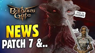 Baldur's Gate 3 News! Patch 7 Release Week & It's Time To Move On...