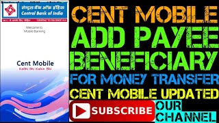 CENT MOBILE Add Payee/ Beneficiary for Money Transfer 2019 |