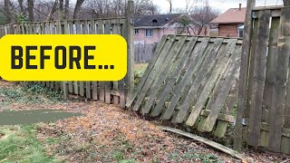 Remove & Replace Rotted Wood Fence