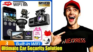 Ultimate 3 Channel WiFi Dash Cam: Full 360° Video Recorder for Cars with Free Mirror