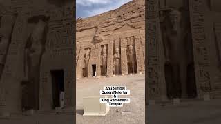 Abu Simbel. Queen Nefertari and King Rameses II Temples. #abusimbel #rameses2 #temples #egypttravel