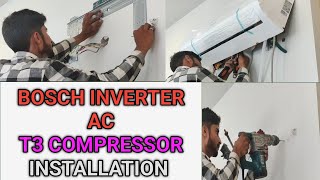 BOSCH AC Wall mounted installation || Bosch ac || Model CLL5000i53w || Bosch inverter AC pakistan