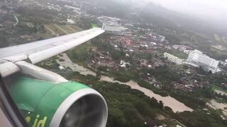 Citilink Airbus A320-200 QG973 Take-off from Pangkalpinang