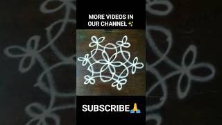 POV: Pulli kolam designs with 5*3 dots sikku kolam #short #trending