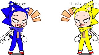 Sonic.Exe and Fleetway Sonic had an argument! (Gacha Club)