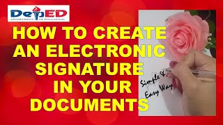 HOW TO CREATE AN ELECTRONIC SIGNATURE IN YOUR DOCUMENTS