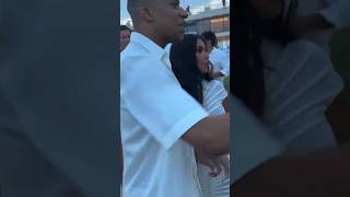 mbappe and kim kardashian spotted together at Michael rubin's White party. #news #football #mbappe