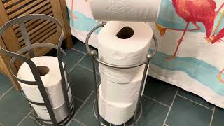 BINO 'The Gladiator' Toilet Paper Reserve Vs BINO 'Galaxy' Free Standing Toilet Paper Holder