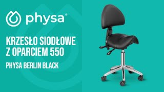 Krzesło siodłowe z oparciem 550 Physa PHYSA BERLIN BLACK | Prezentacja produktu 10040182