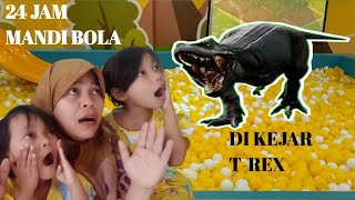 24 JAM MANDI BOLA-DIKEJAR T-REX😲 -FIRA HAURA CERIA