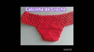 #croche Calcinha de Crochê