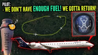 LUFTHANSA'S PILOT REPORTS INSUFFICIENT FUEL JUST AFTER DEPARTURE!