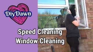 Window Cleaning | Speed cleaning | Clean with me | DiyDawn