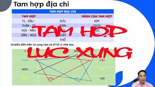 Bài 3: Tam Hợp, nhị hợp, Lục Xung, Lục Hại - Tử Vi (3/14)