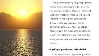 2 MGA CRONICA 17 | Ang Paghahari ni Jehoshafat | Tagalog Audio Bible Reading with Cille