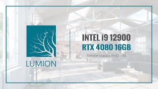 Render Lumion 12 - Intel i9 12900, RTX 4080 16GB