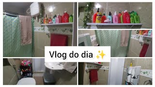 Vlog do dia/ faxina no banheiro/almoço e rotina ✨