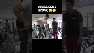 Mihajlo Madic U teretani! #viral #shorts #zabava