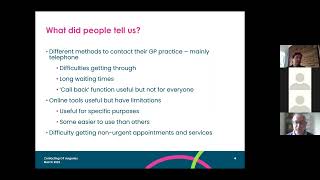 Presentation - Patients' Experience of Contacting GP Surgeries in Oxfordshire