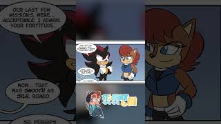 Shadow Asks Sally On a Date | Sonic Comic Dub | Art by Chauvels On DeviantART  #sonicthehedgehog