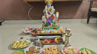 krishnastami pooja #krishnastami #prasadam #telugusongs #krishnabhajan