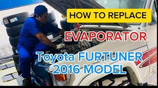 ✅TOYOTA FURTUNER 2016 MODEL. HOW TO REPLACE EVAPORATOR AND PULLDOWN DASHBOARD.