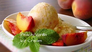 Homemade Ice Cream Using a Bag | Peach & Vanilla Flavor