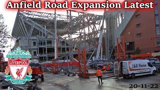 Latest Anfield Road Expansion Update at Anfield Stadium