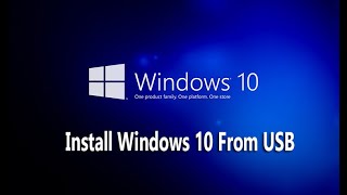 How To Install Windows 10 From USB Flash Drive Complete.