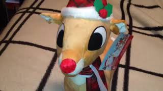 Rudolph Holiday Greeter plush review!