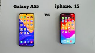 iphone 15 vs Samsung A55 | Speed Test