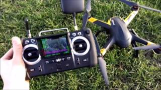 HUBSAN X4 PRO quick test flight after REPAIR new motor & ESC