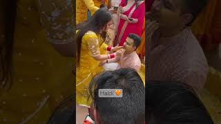 Haldi #youtubeshorts #wedding #haldi #groom #bridal