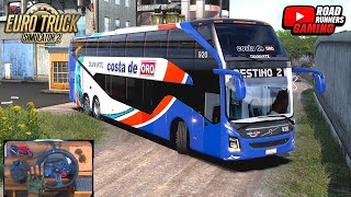 ETS2 1.51 Bus | Long Big Volvo 9800 DD Bus | Viewpoint Scenic Spain Journey | Euro Truck Simulator 2