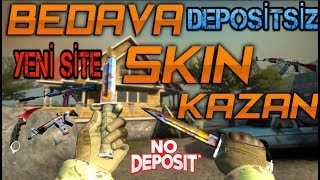 CSGO BEDAVA SKİN ALMA !! DEPOSİTSİZ BIÇAK ÇEKİLİŞLİ